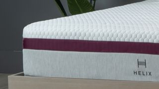Close-up of Helix Dusk mattress