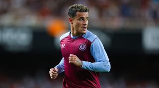 Philippe Coutinho in action for Aston Villa in a pre-season friendly against Aston Villa in August 2023.