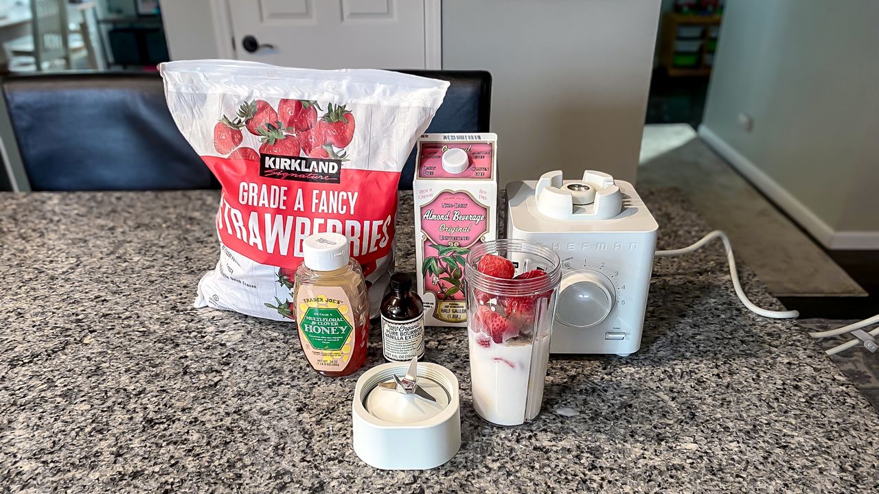 Chefman Obliterator with ingredients