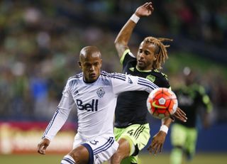 Robert Earnshaw in action for the Vancouver Whitecaps in 2015