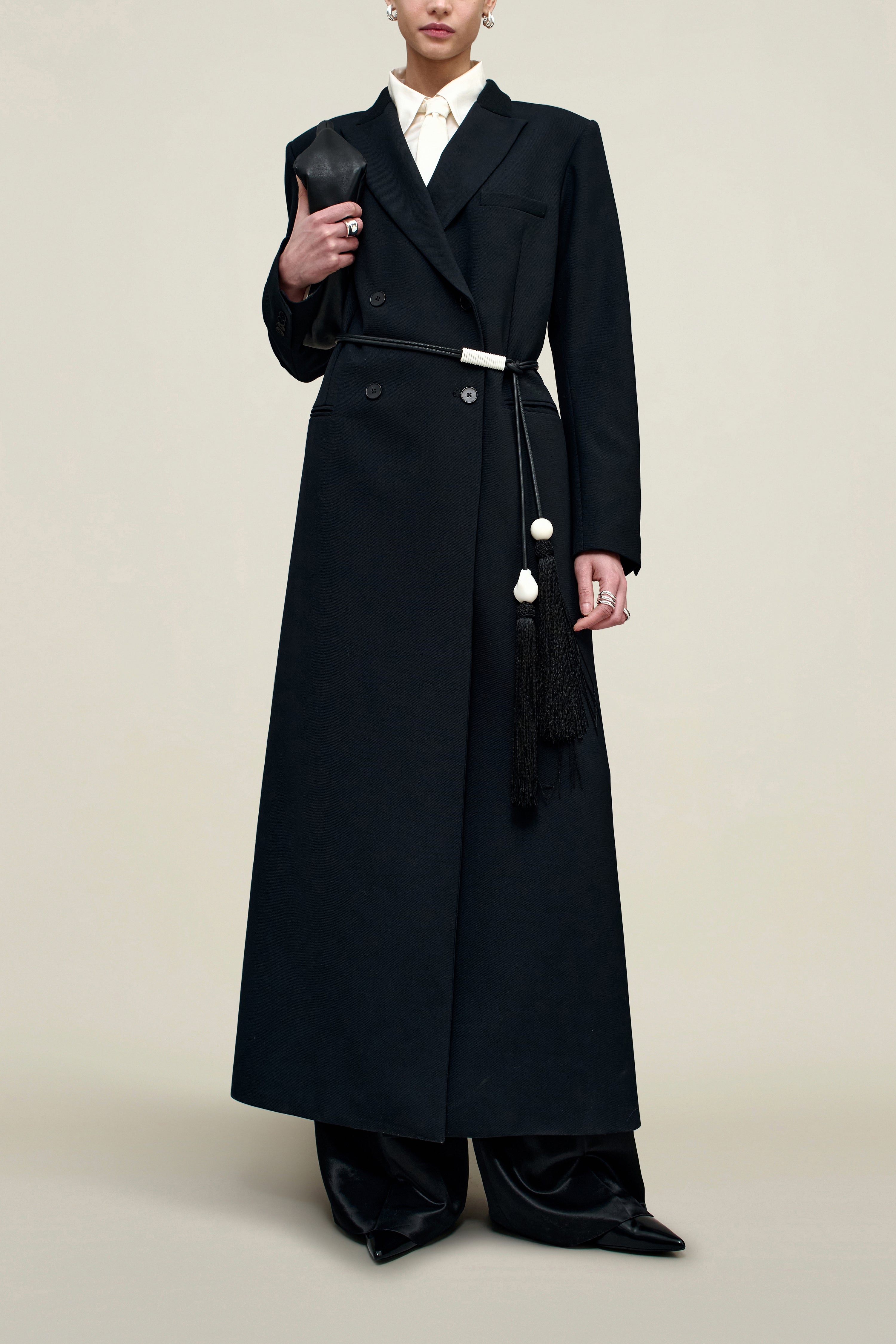 Palmer Coat in Sergeant Twill Combo