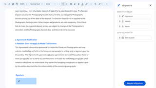 Google Docs eSignature tool