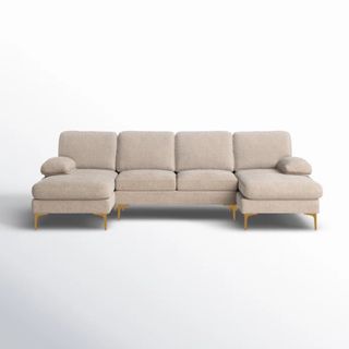 Trego 3 - Piece Upholstered Sectional (Camel Chenille)