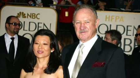 Gene Hackman and his wife, Betsy Arakawa, in 2003