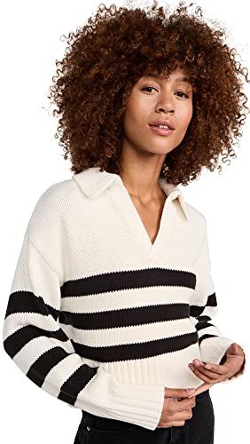 Pistola Denim Women's Arlo Sweater, Midnight Cream Stripe, S