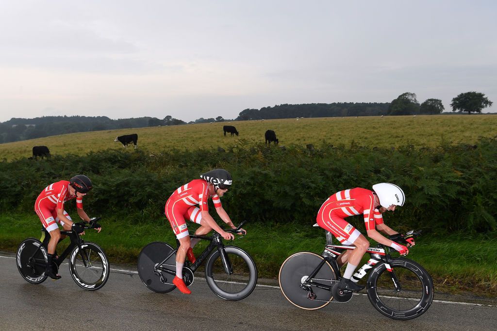 Julius Johnson, Michael Toft Madsen and Cristoffer Lisson for Denmark
