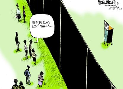 Political cartoon Immigration
