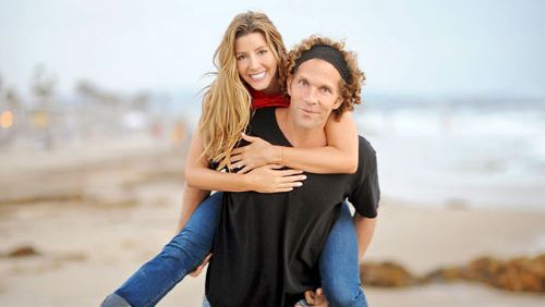 Jesse Itzler and Spanx Founder Sara Blakely at the Spanx Fall 2012