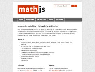 The best JavaScript libraries: Math.js