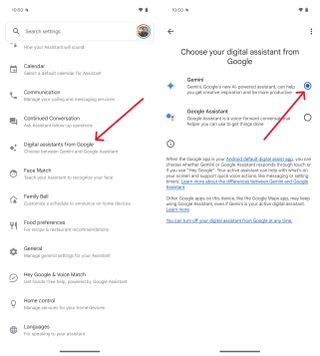 How to replace Google Assistant with Gemini