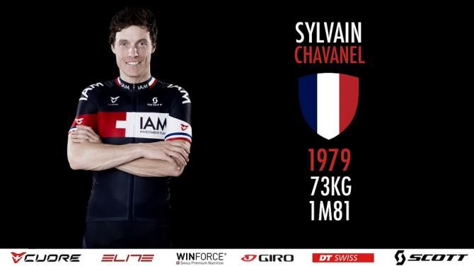 Sylvain Chavanel in his new IAM Cycling kit.