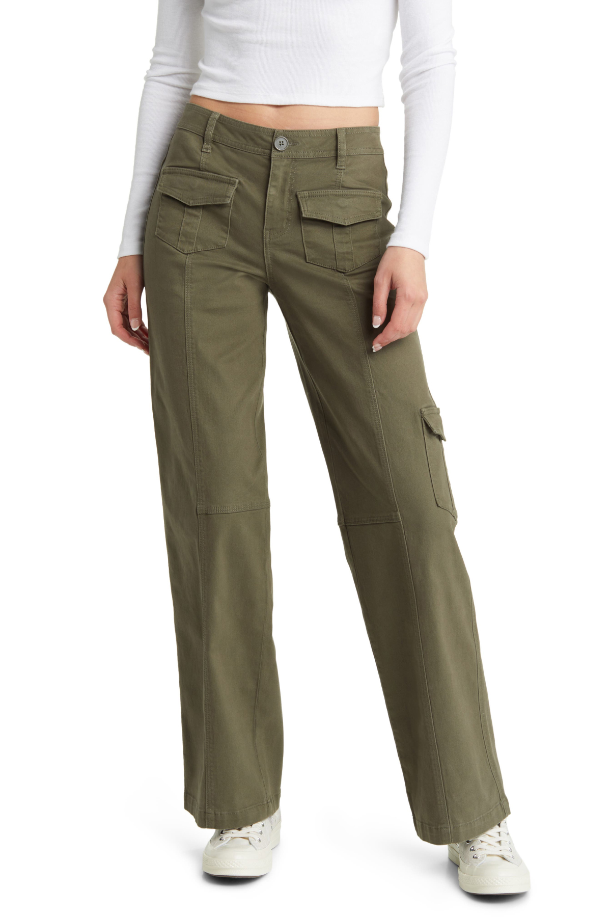 1822 Denim Wide Leg Cargo Pants
