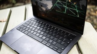 Apple 14-inch MacBook Pro with an M5 processor inside it