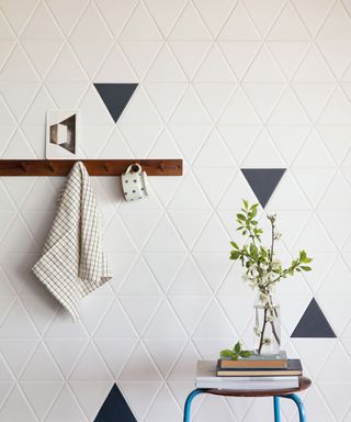 Triangle tiles micro trend in a kitchen