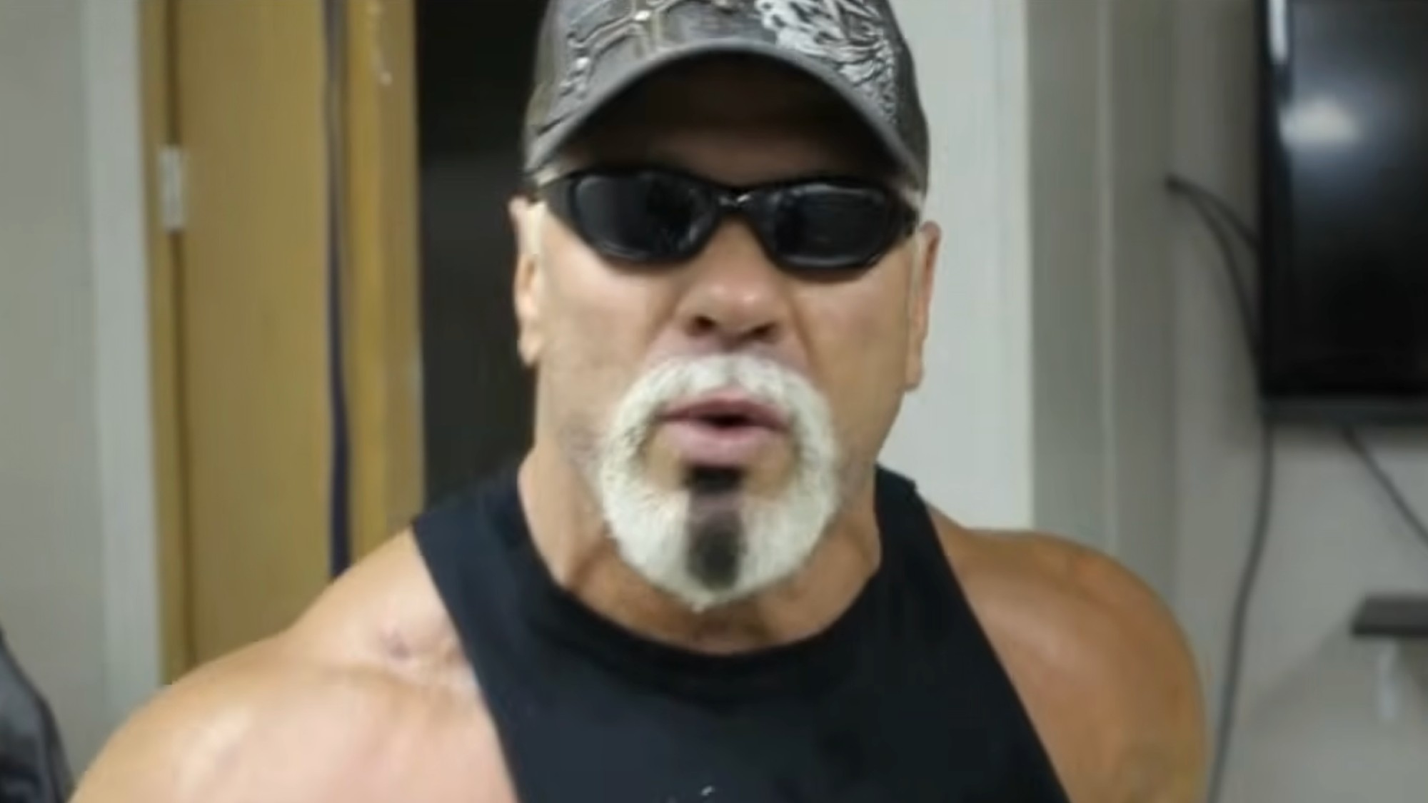 Scott Steiner talking to the camera when he was feuding with Bully Ray. 