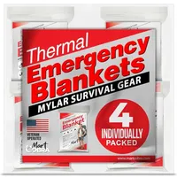 Mart Cobra Emergency Blanket, 4 Pack Mart Cobra Emergency Blanket, 4 Pack