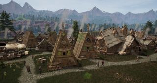 Viking city building game