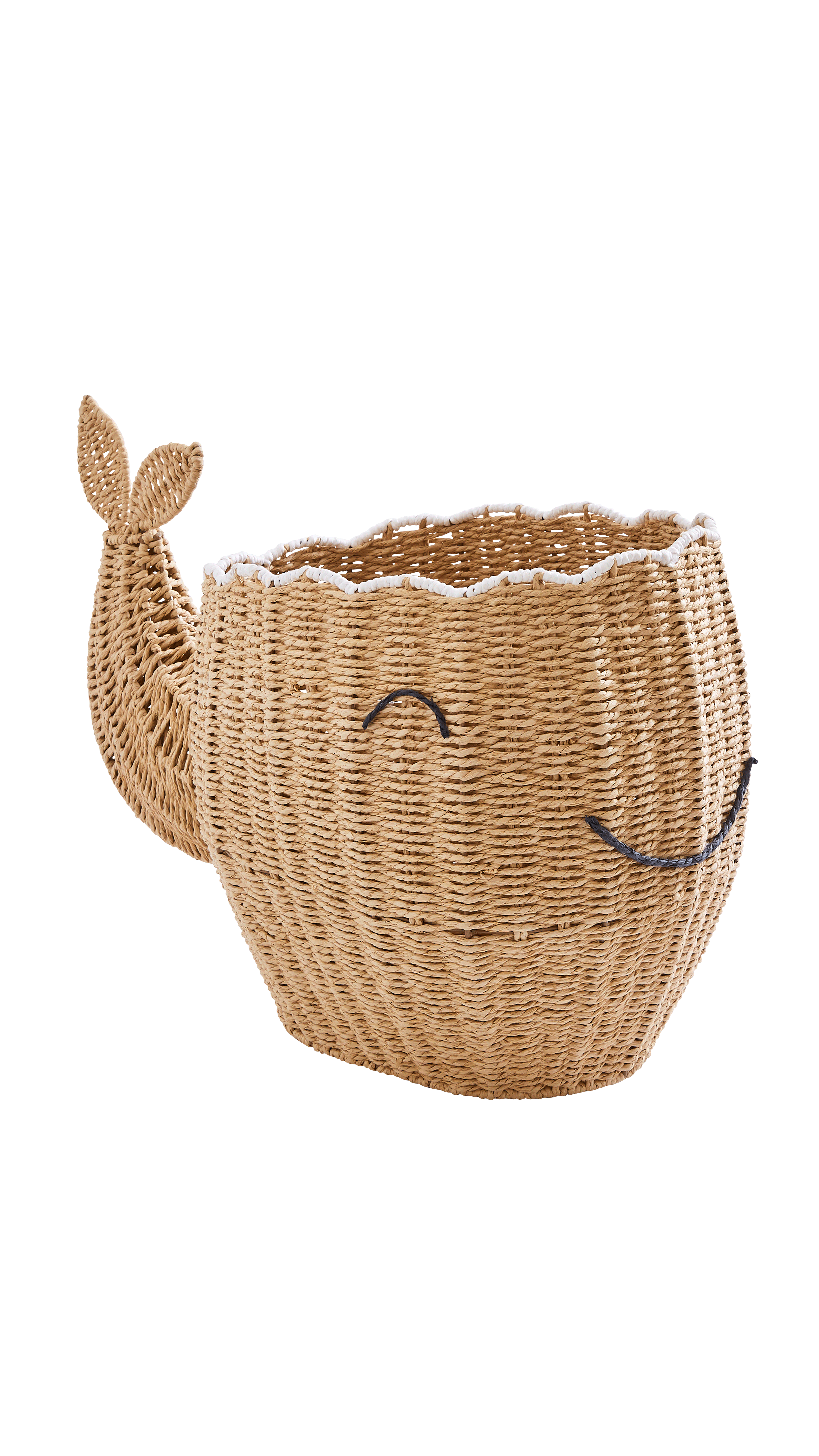 Woven whale basket