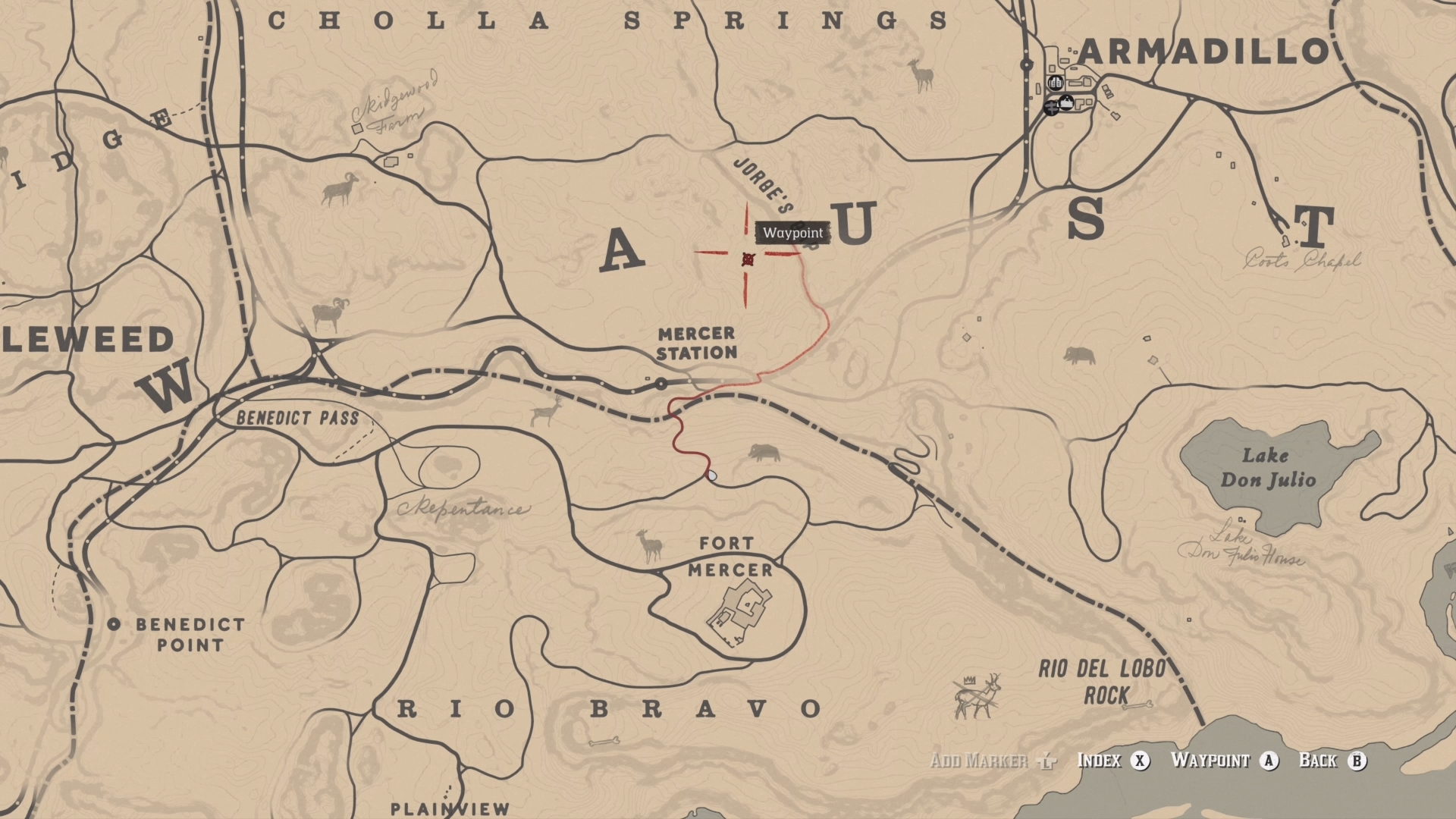 Армадилло rdr 2 карта