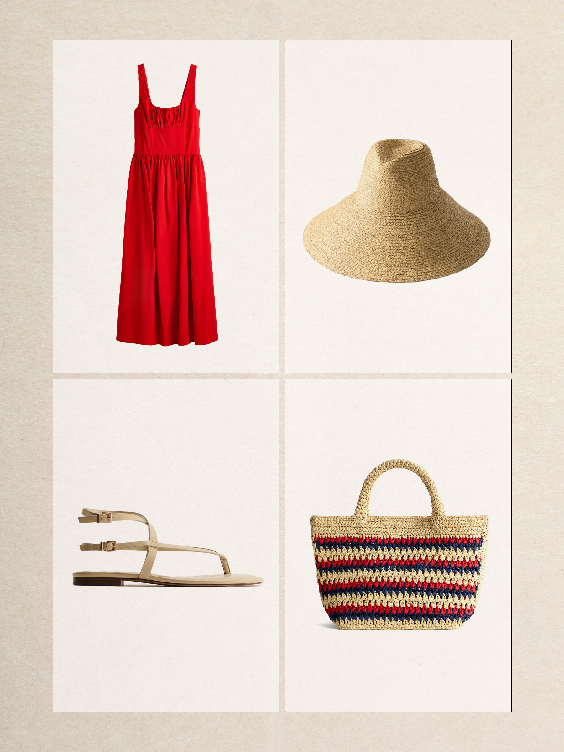 Red dress outfit