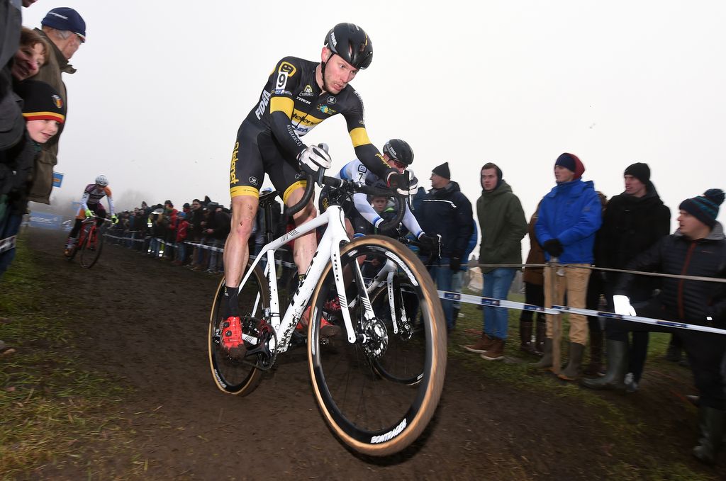 Corne Van Kessel (Telenet Fidea Lions) focused on the barrier jump