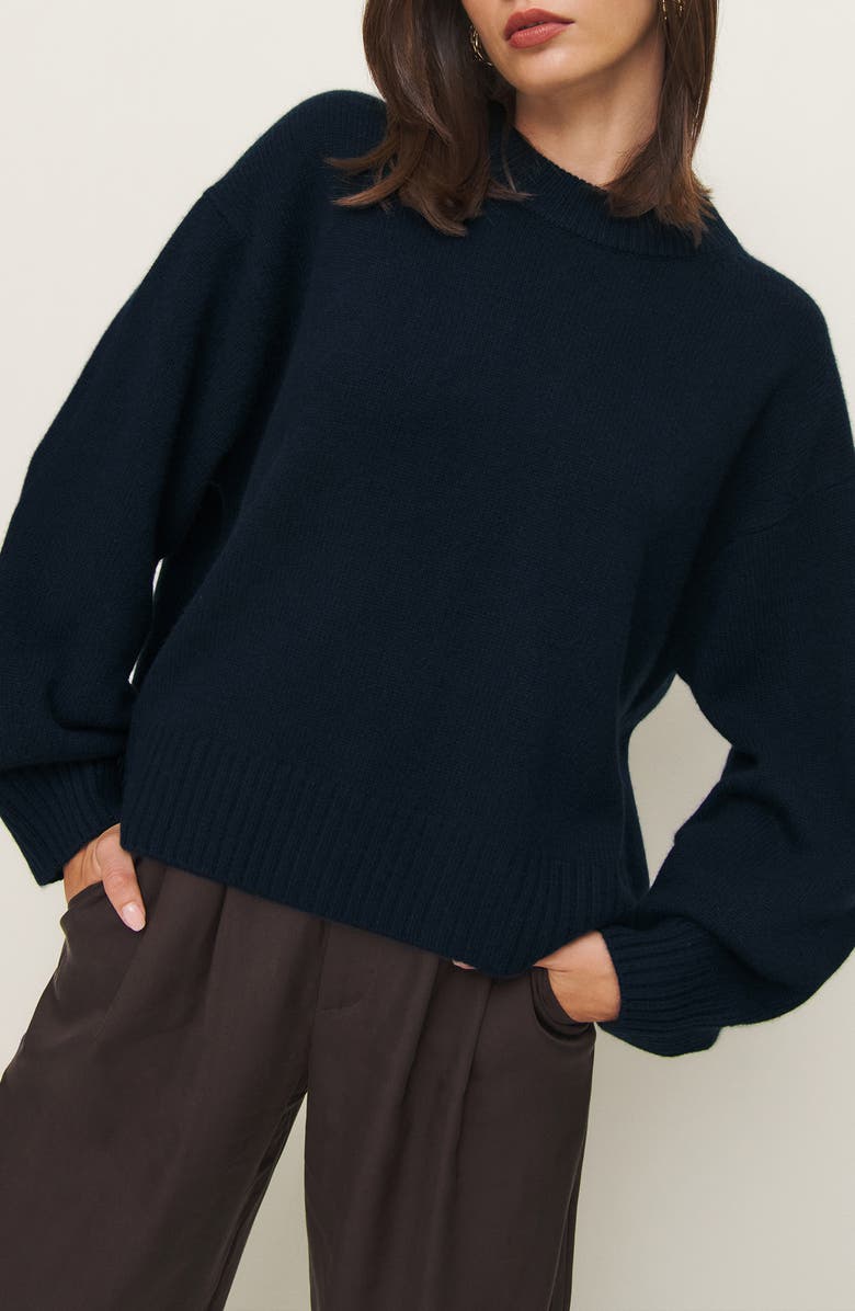 Cove Oversize Crewneck Cashmere Blend Sweater
