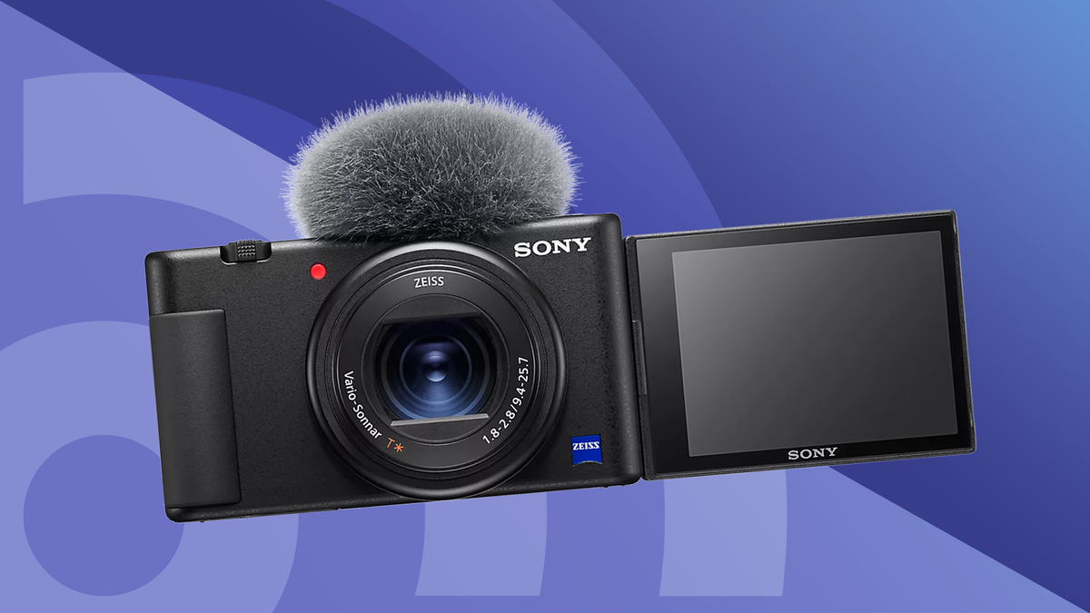 Lead image for the best cheap video camera round-up, including the Sony ZV-1