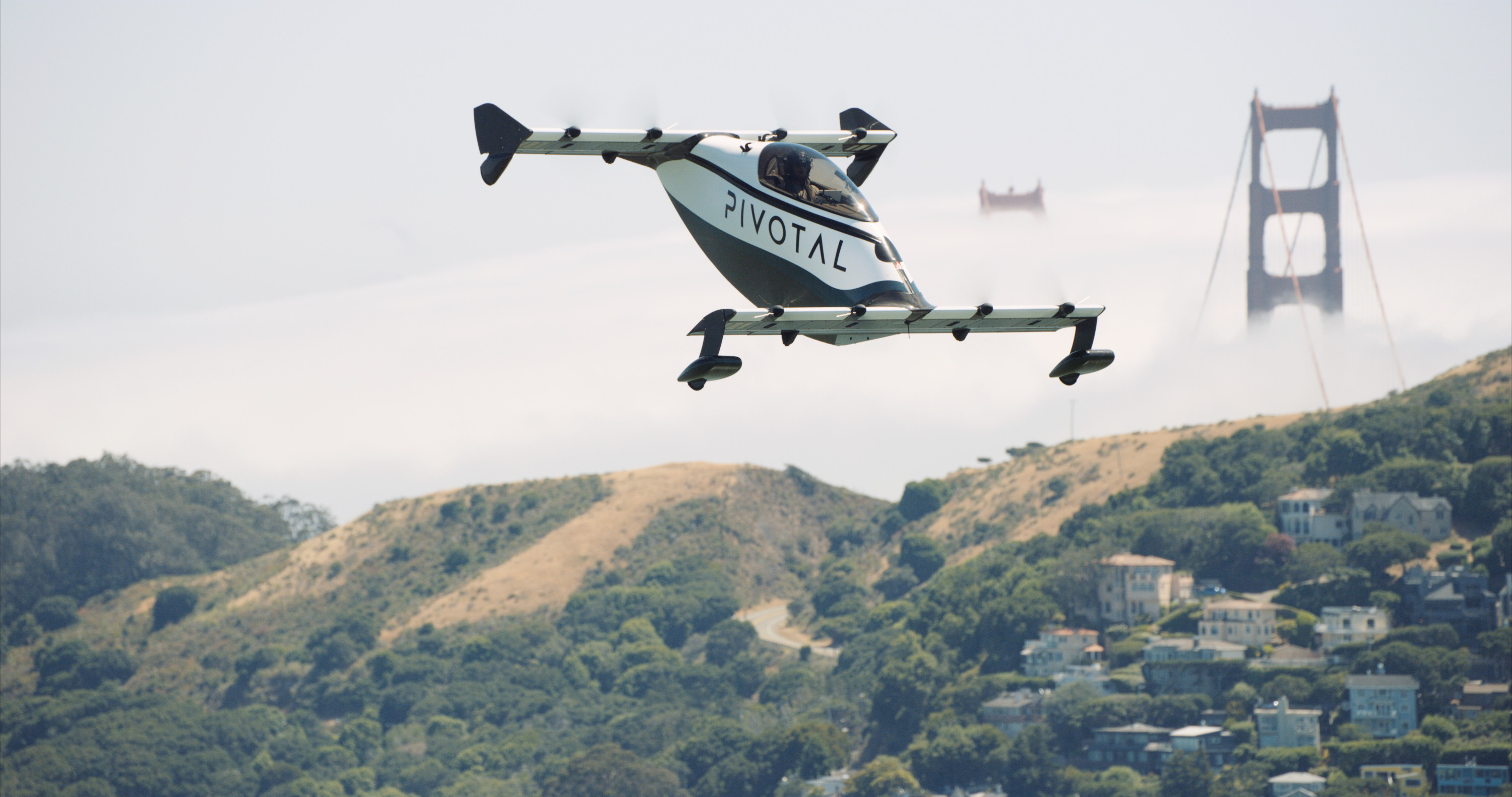 The Pivotal Helix being test flown near San Francisco