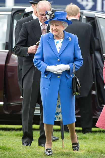 The Queen attends Epsom Races 2012