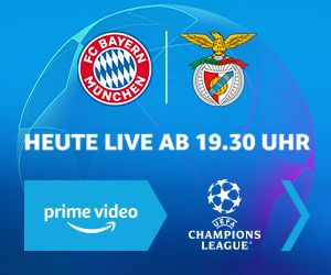 Banner: Sei live bei der UEFA Champions League am 2.11. 21 Uhr dabei
