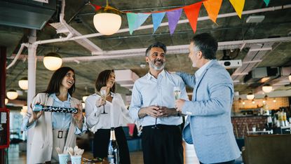 A retirement office party.