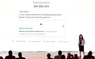 The Pixel 3's Call Screen feature can field and transcribe calls. (Credit: Google)
