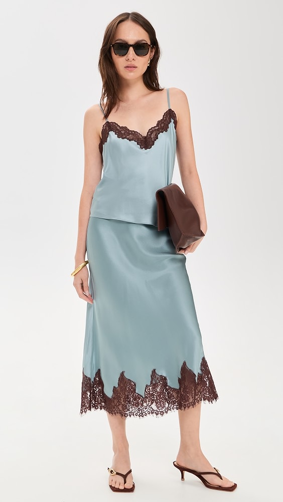 Carolina Silk Skirt - Zephyr