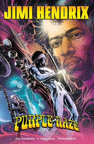 Jimi Hendrix: Purple Haze graphic novel front cover
