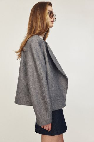 Felted Jacket With Shawl Collar