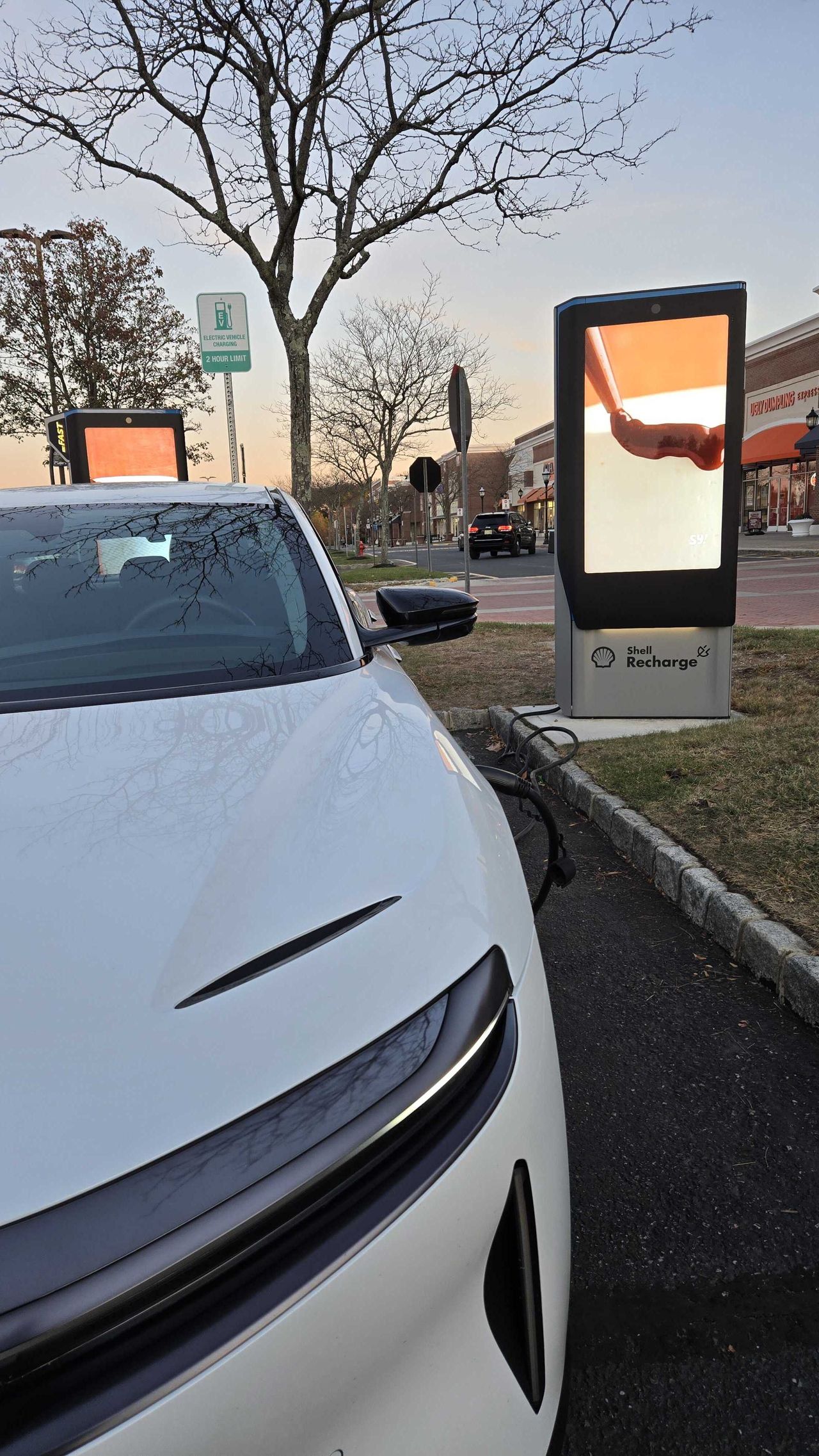 Free EV charging with Lucid Air Pure.