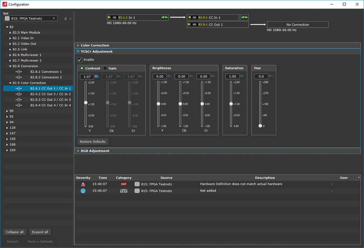 Riedel MediorNet Processing App