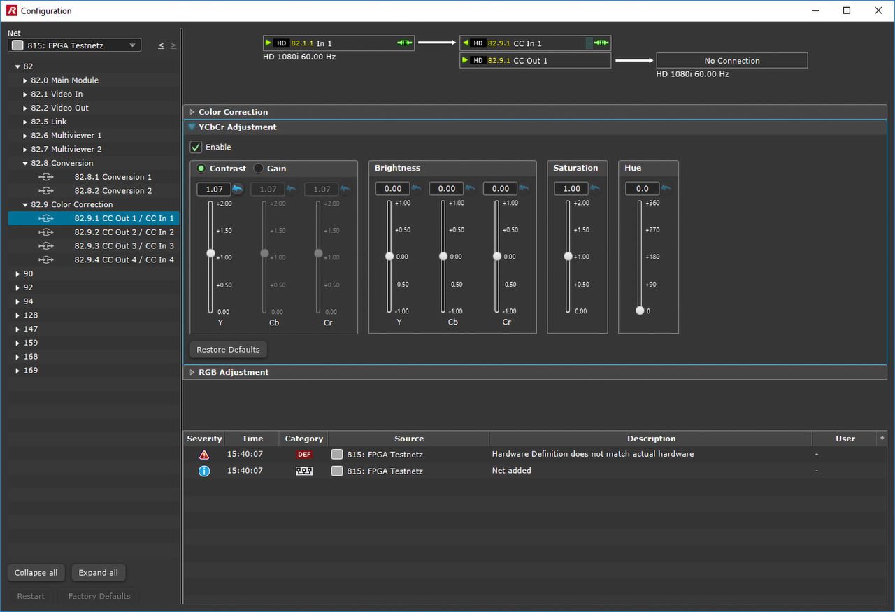 Riedel MediorNet Processing App