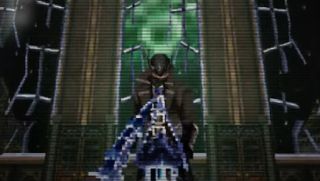 BloodbornePSX - A hunter standing in front of a lantern