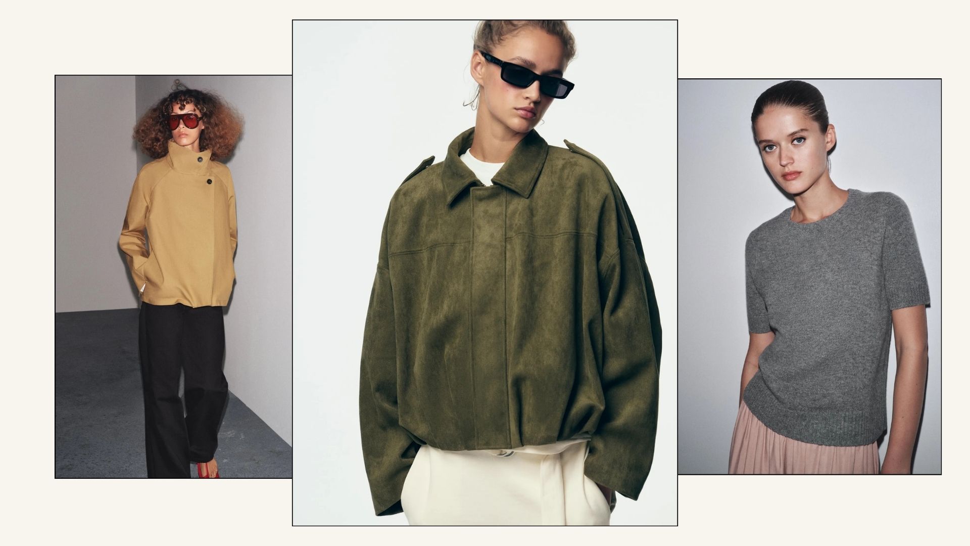 models wearing zara autumn new in 