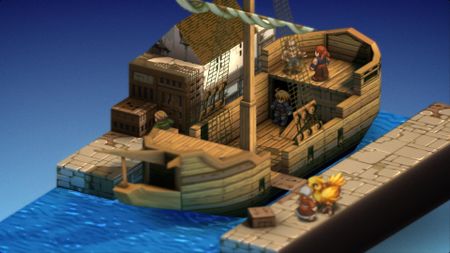 A boat in Final Fantasy Tactics: The Ivalice Chronicles
