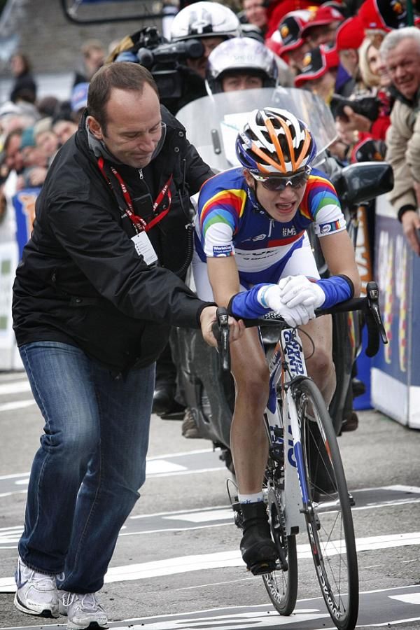 Marianne Vos (Rabo Women) lost Fleche Wallonne but retained the world cup lead