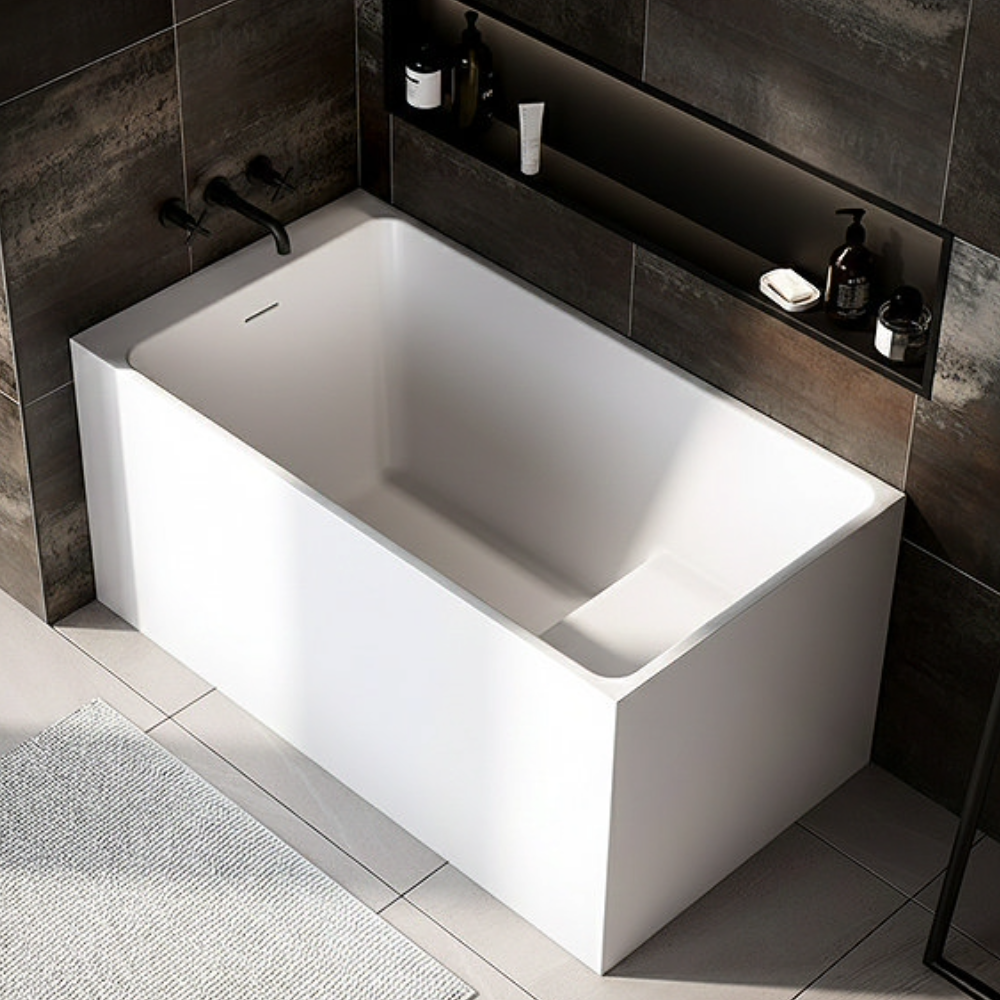 Milan Deep Seated Soaking Bath (1300 x 700mm) with Waste