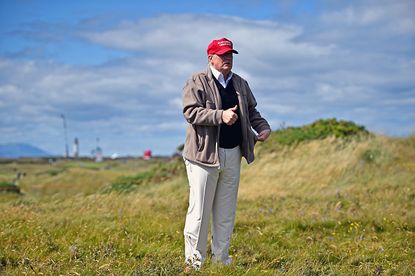 Donald Trump at Turnberry.
