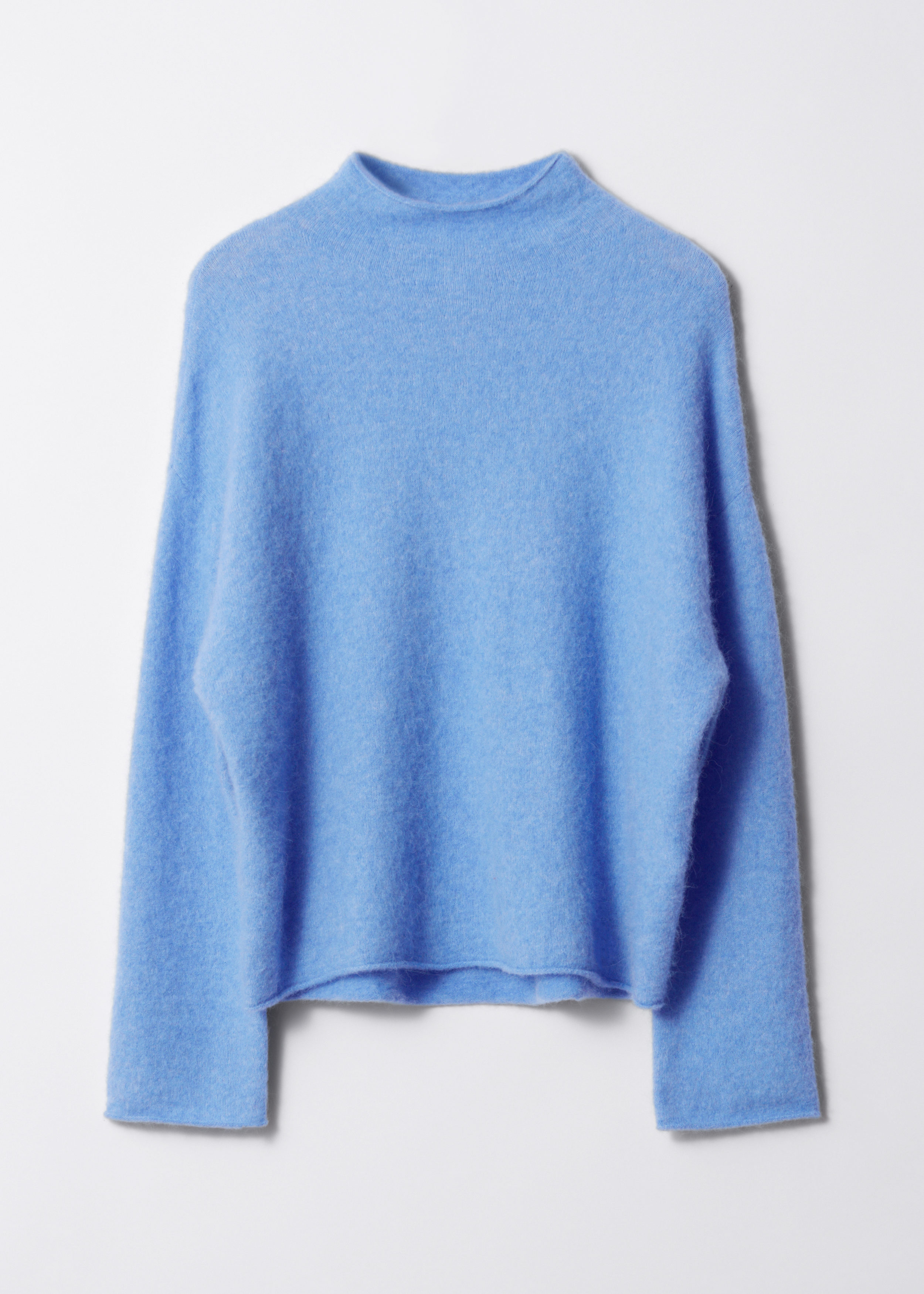 High-Neck Alpaca-Knit Jumper