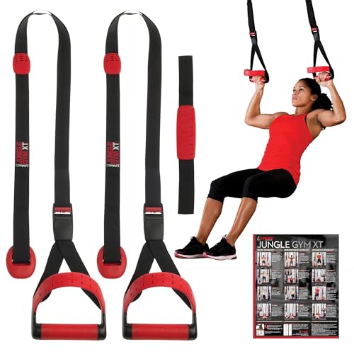 Lifeline Jungle Gym Xt Body Weight Suspension Trainer System &amp;ndash; Patented Split Anchor, Full-Body Workout, Lightweight Home Suspension Training Kit for Home Gym, Workout Equipment
