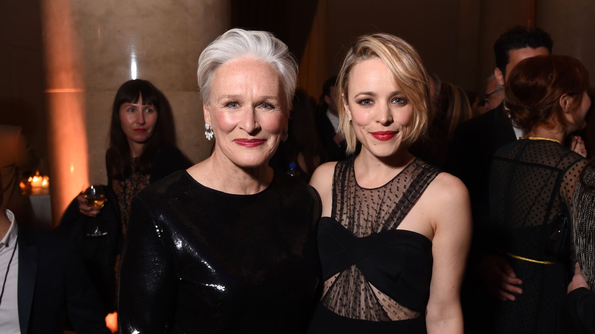 Glenn Close and Rachel McAdams attend the Gotham Independent Film Awards in 2015