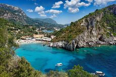 Paleokastritsa Bay, Corfu. Gerald Durrell's work will make you want to visit. Then again, so will this picture.