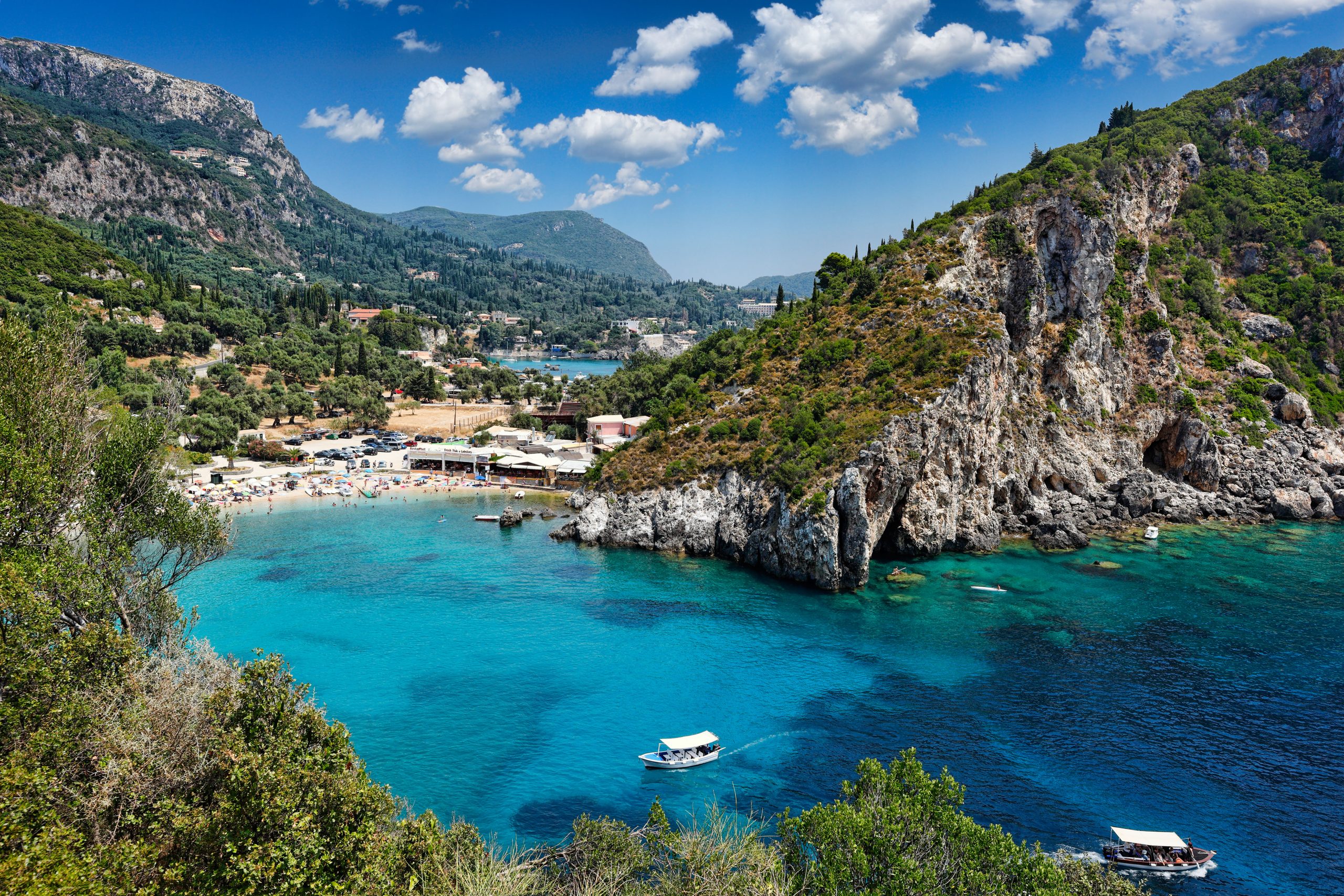 Paleokastritsa Bay, Corfu. Gerald Durrell&#039;s work will make you want to visit. Then again, so will this picture.