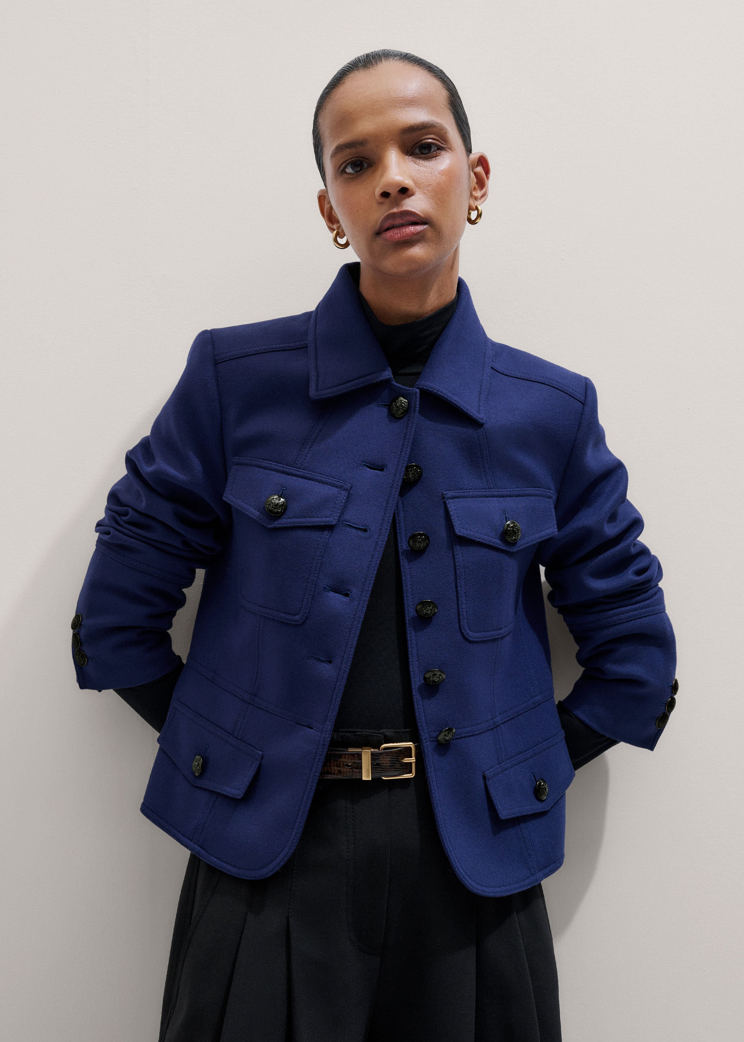 Fitted Military Jacket